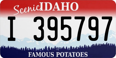 ID license plate I395797