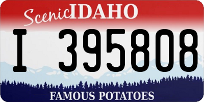 ID license plate I395808