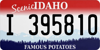 ID license plate I395810