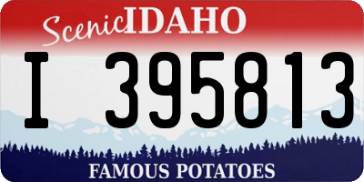 ID license plate I395813