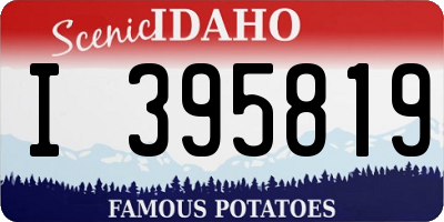 ID license plate I395819