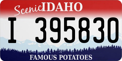 ID license plate I395830