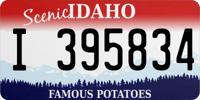 ID license plate I395834