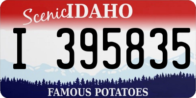 ID license plate I395835