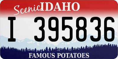 ID license plate I395836