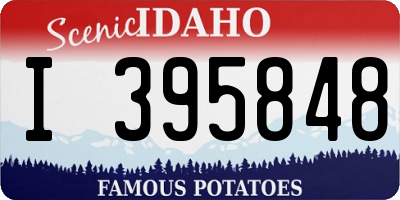 ID license plate I395848