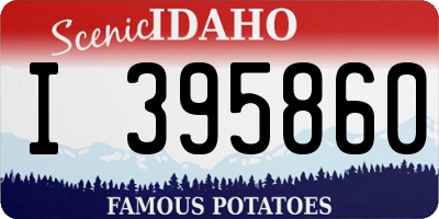 ID license plate I395860