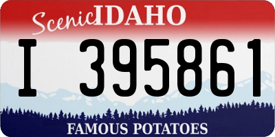 ID license plate I395861