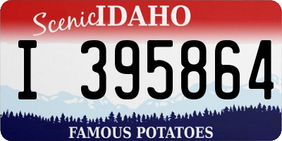 ID license plate I395864