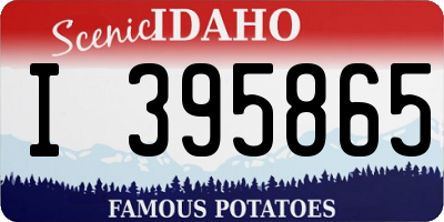 ID license plate I395865