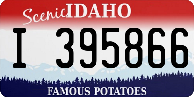 ID license plate I395866