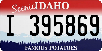ID license plate I395869