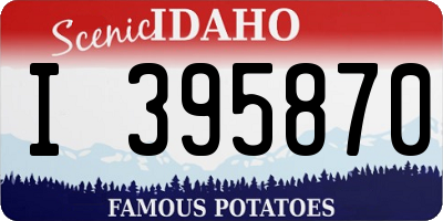 ID license plate I395870