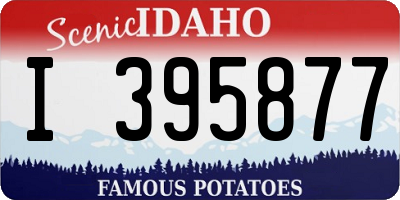 ID license plate I395877