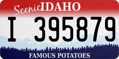 ID license plate I395879