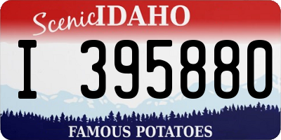 ID license plate I395880