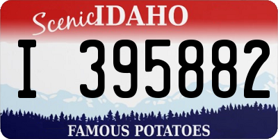 ID license plate I395882
