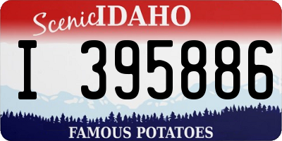ID license plate I395886