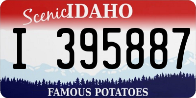 ID license plate I395887