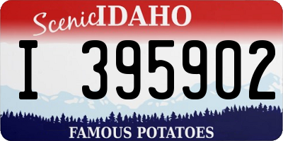ID license plate I395902