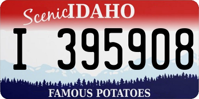ID license plate I395908