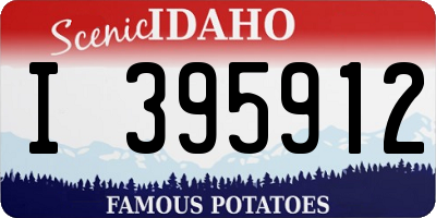 ID license plate I395912