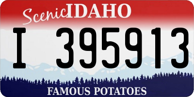 ID license plate I395913