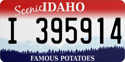 ID license plate I395914