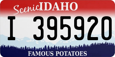 ID license plate I395920