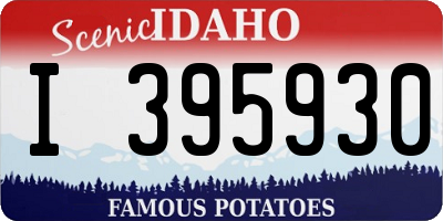 ID license plate I395930