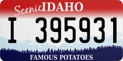 ID license plate I395931