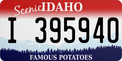 ID license plate I395940
