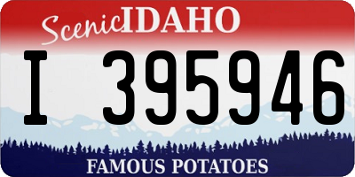 ID license plate I395946