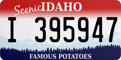 ID license plate I395947
