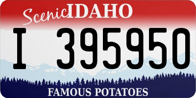 ID license plate I395950