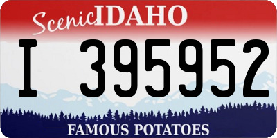 ID license plate I395952