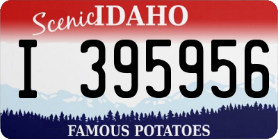 ID license plate I395956