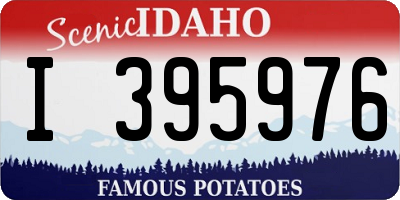 ID license plate I395976