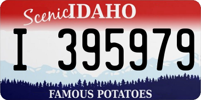 ID license plate I395979