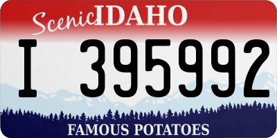 ID license plate I395992