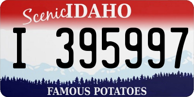 ID license plate I395997