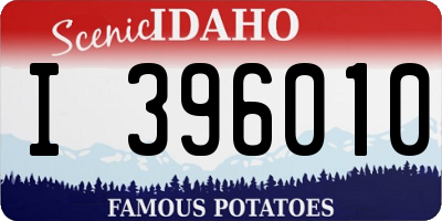 ID license plate I396010