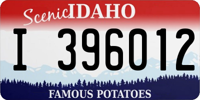 ID license plate I396012