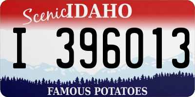 ID license plate I396013
