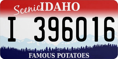ID license plate I396016