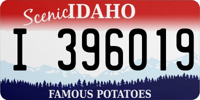 ID license plate I396019