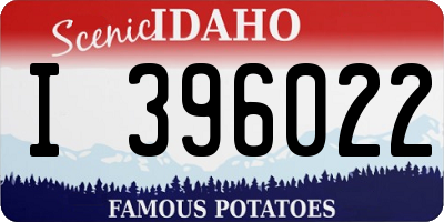 ID license plate I396022