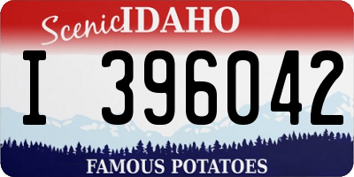 ID license plate I396042