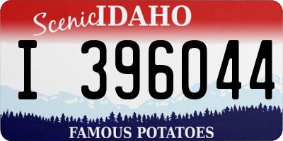 ID license plate I396044