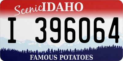 ID license plate I396064